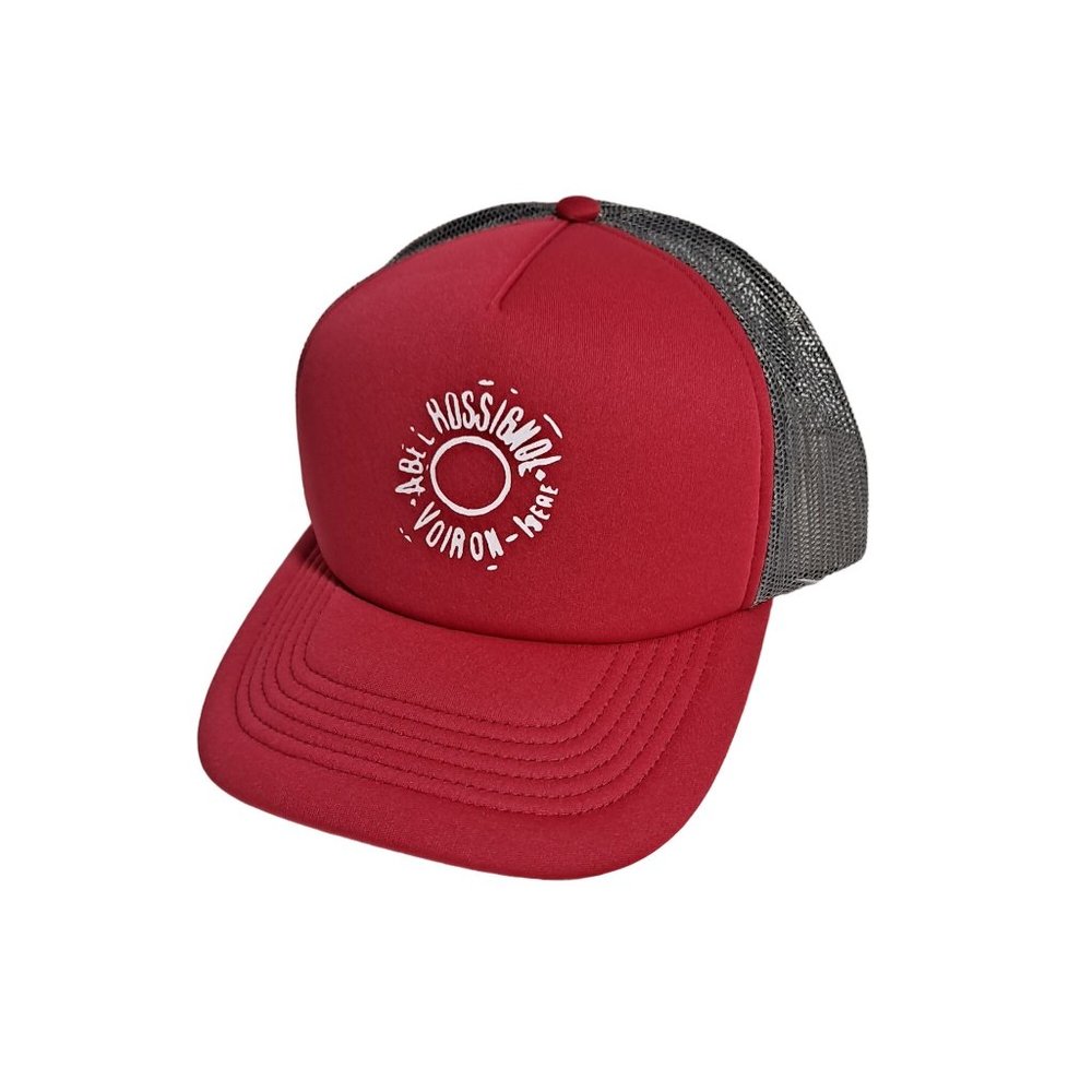 Rossignol Hat Unisex One Size Perform Skiwear Raspberry Trucker Mesh Snapback